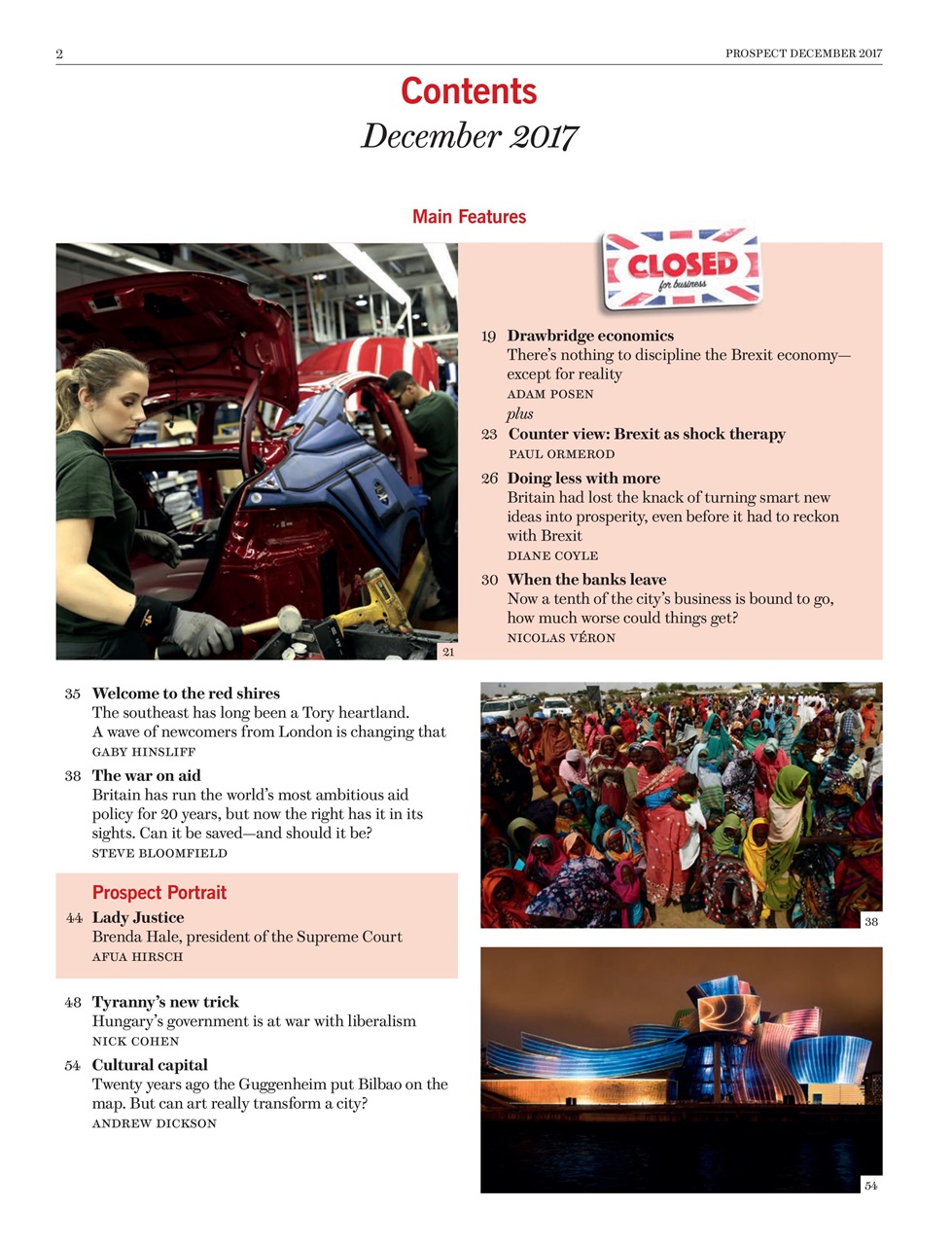 Prospect Magazine Preview Pages