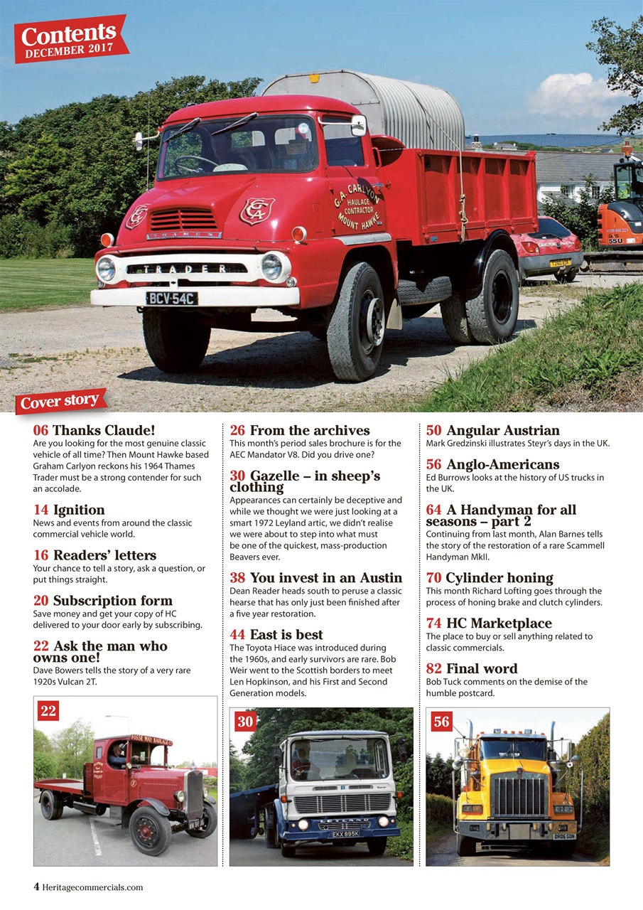 Heritage Commercials Magazine Preview Pages