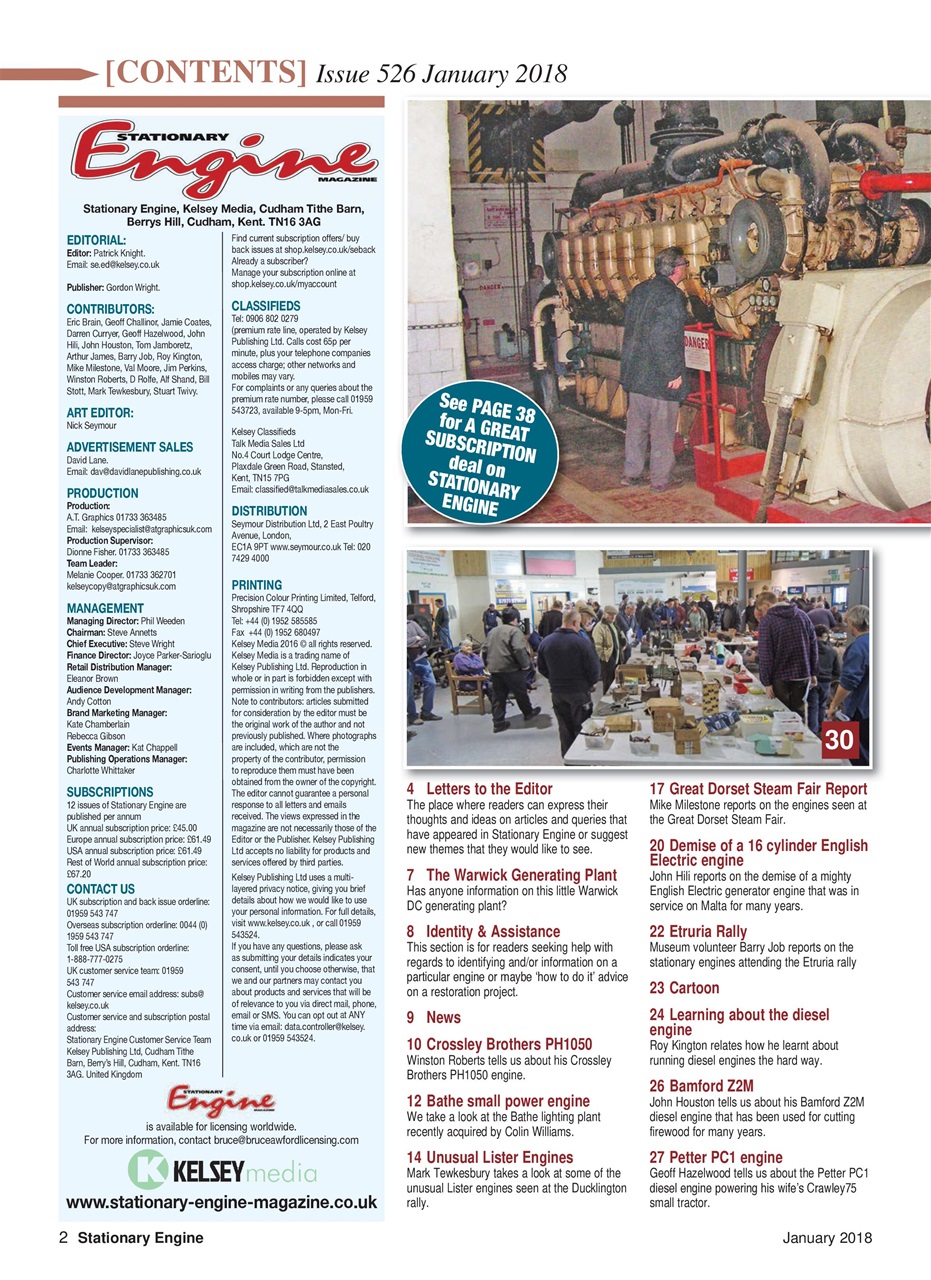 Stationary Engine Preview Pages