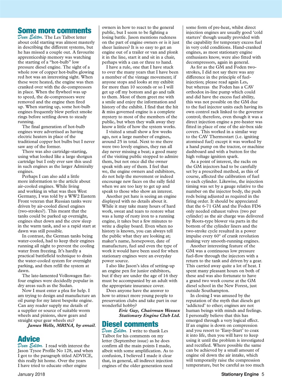 Stationary Engine Preview Pages