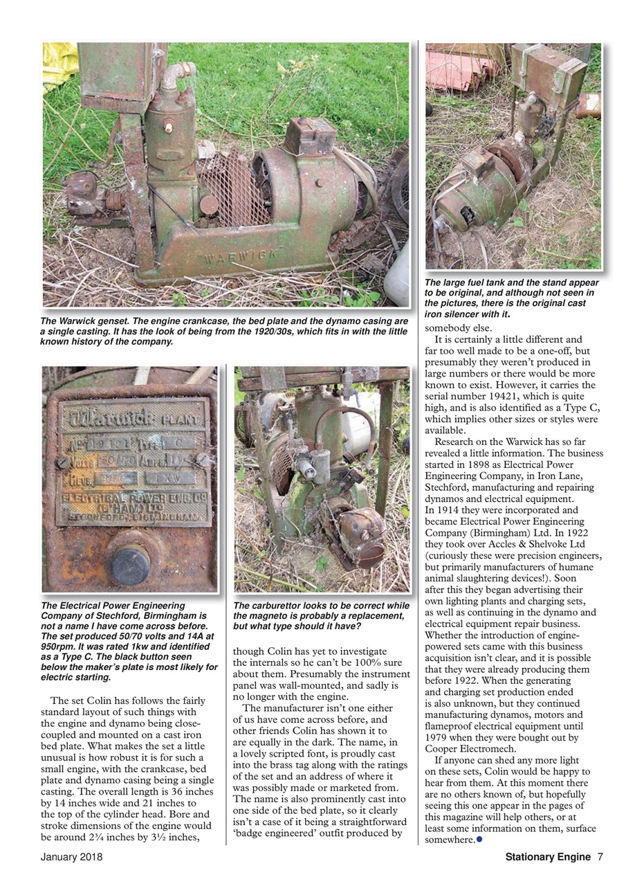 Stationary Engine Preview Pages