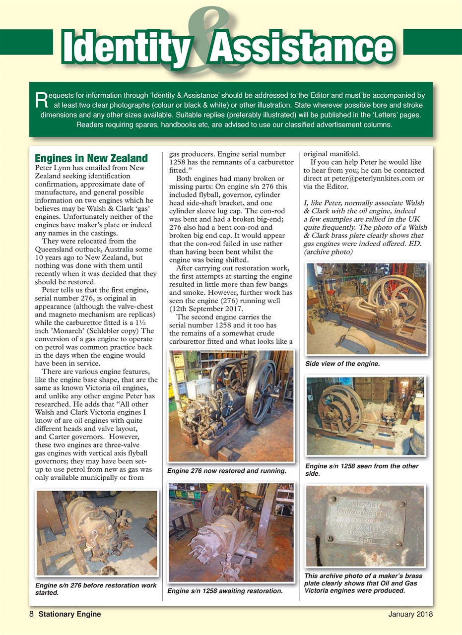 Stationary Engine Preview Pages