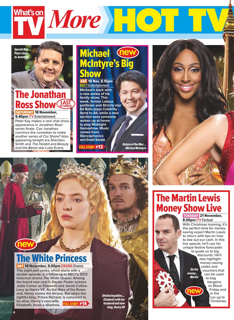 What's on TV Preview Pages