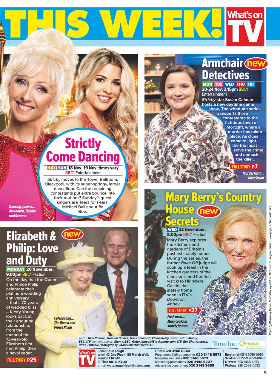 What's on TV Preview Pages