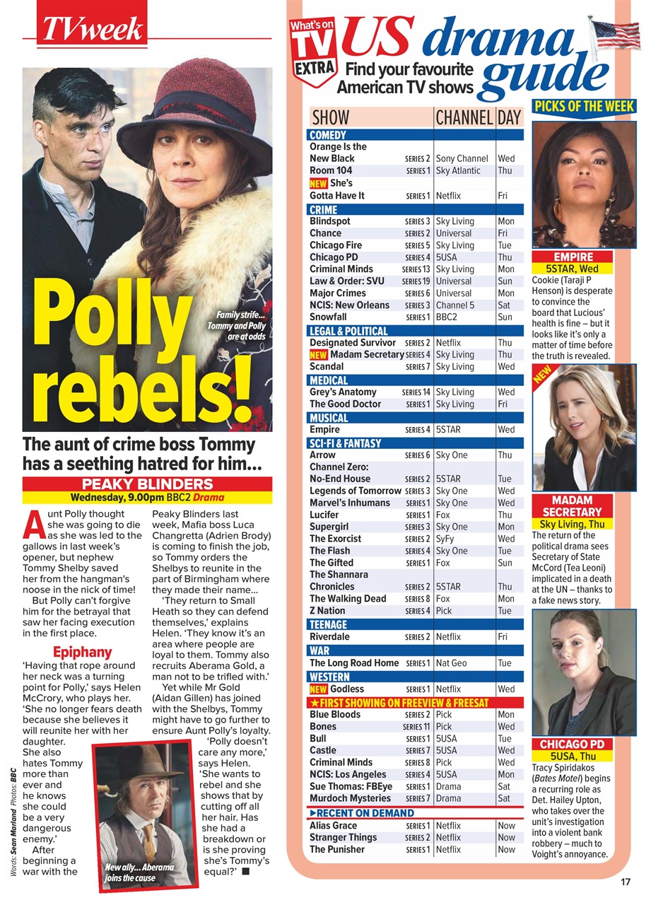 What's on TV Preview Pages