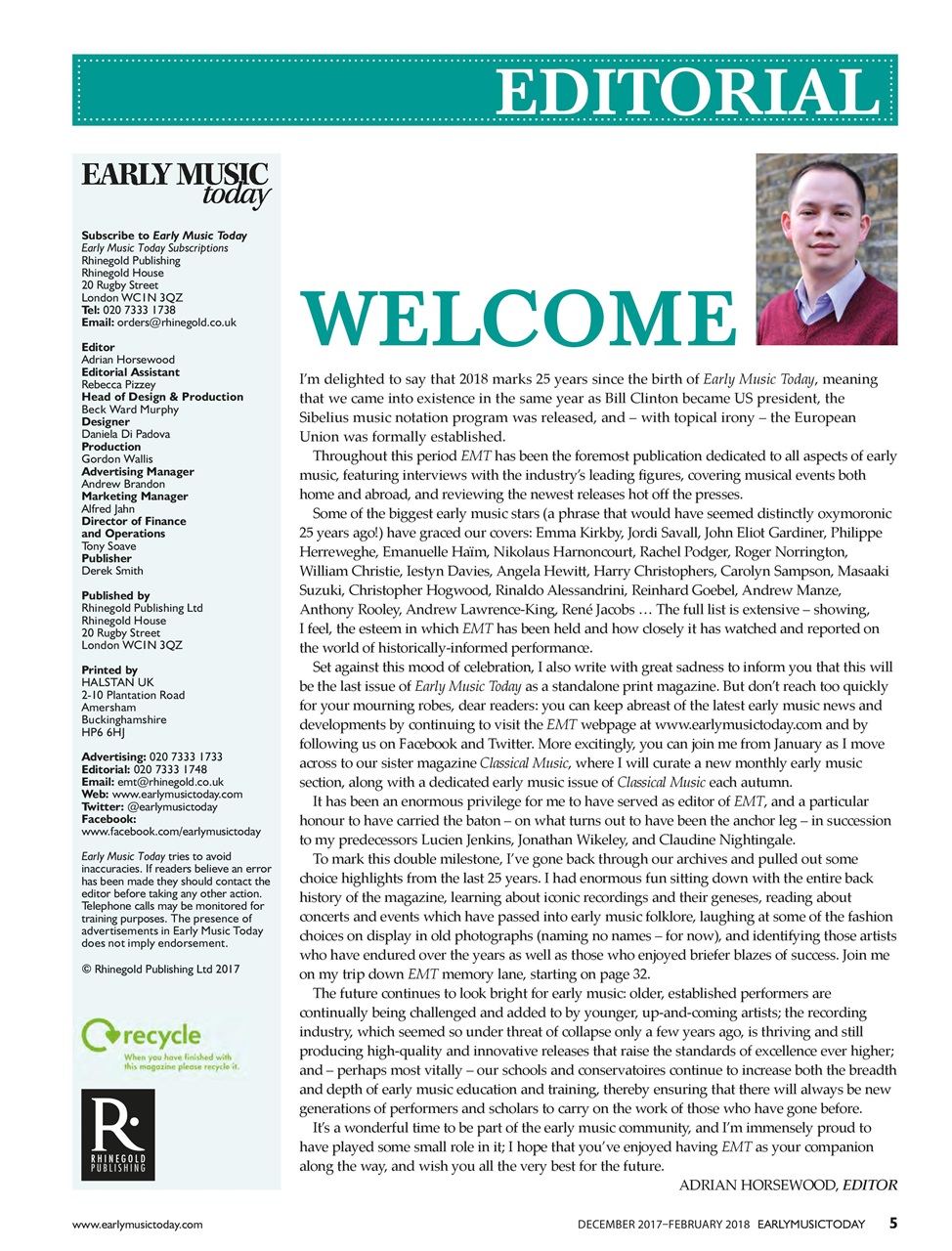 Early Music Today Preview Pages