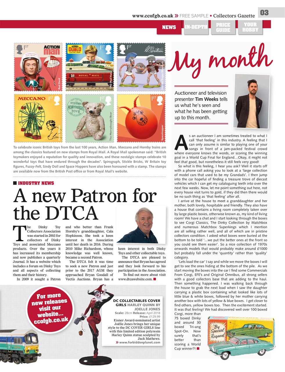 Collectors Gazette Preview Pages