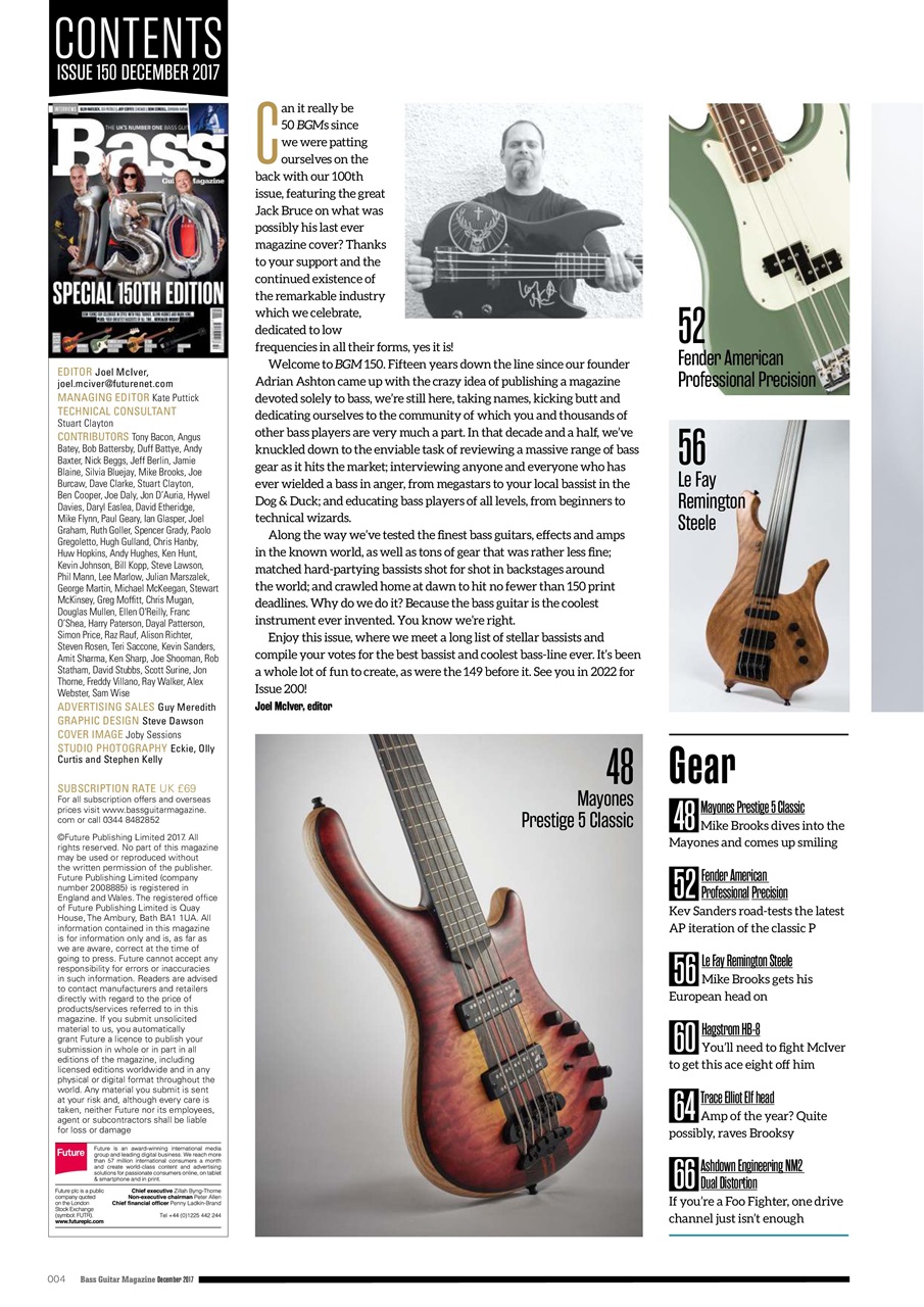 Bass Player UK Preview Pages