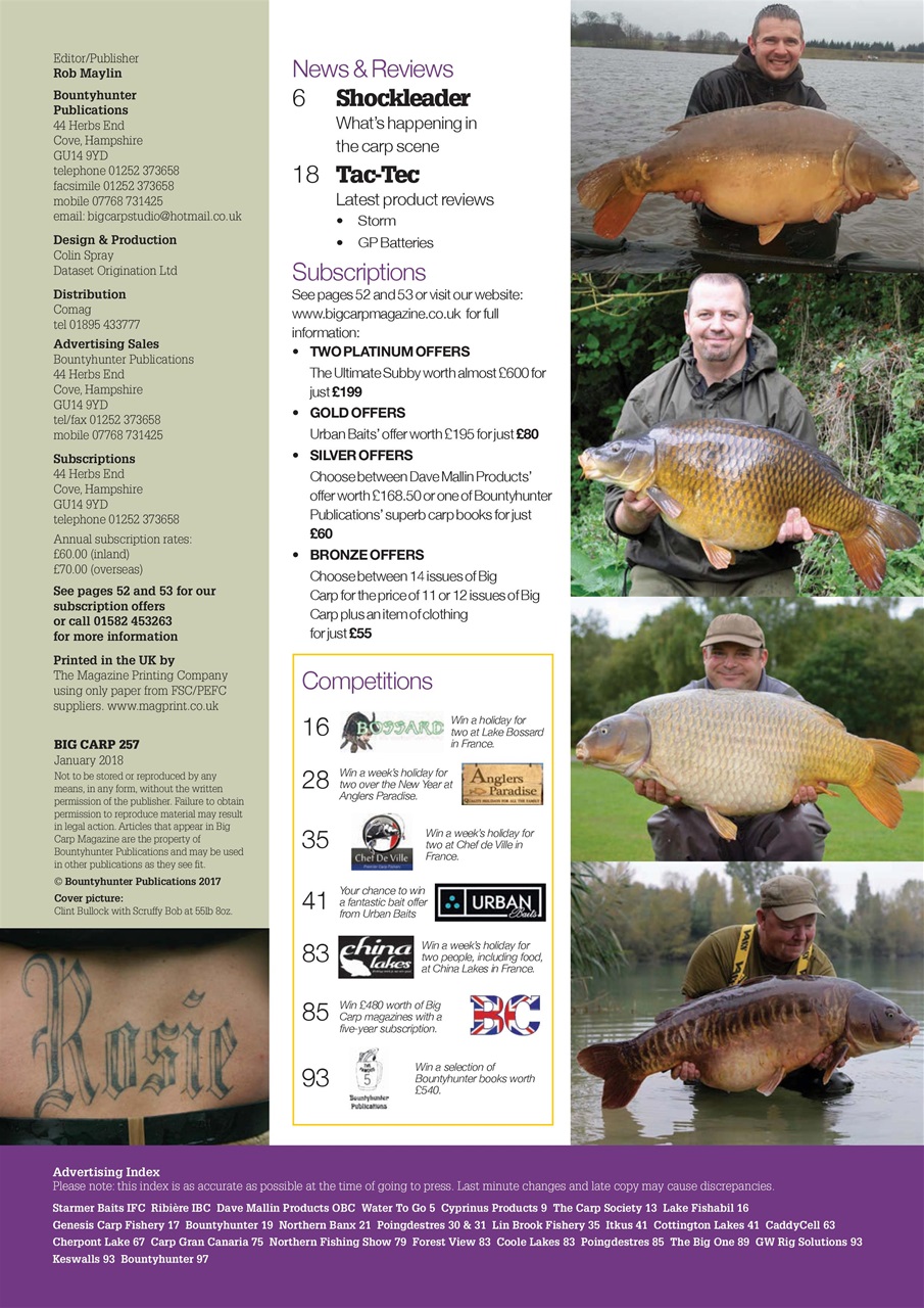 Big Carp Magazine Preview Pages