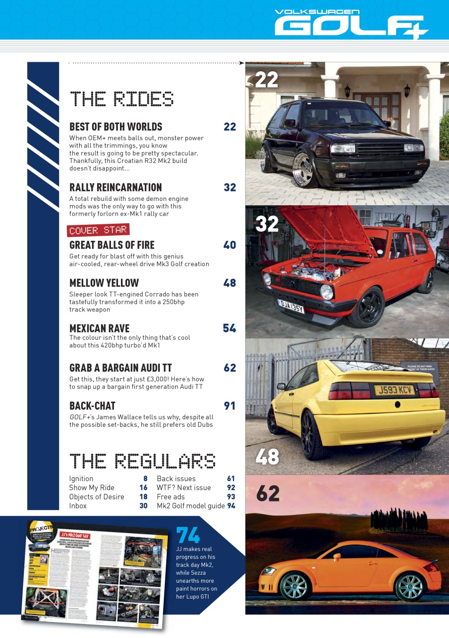 Volkswagen Golf + Preview Pages