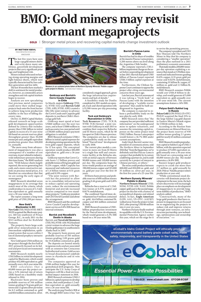 The Northern Miner Preview Pages