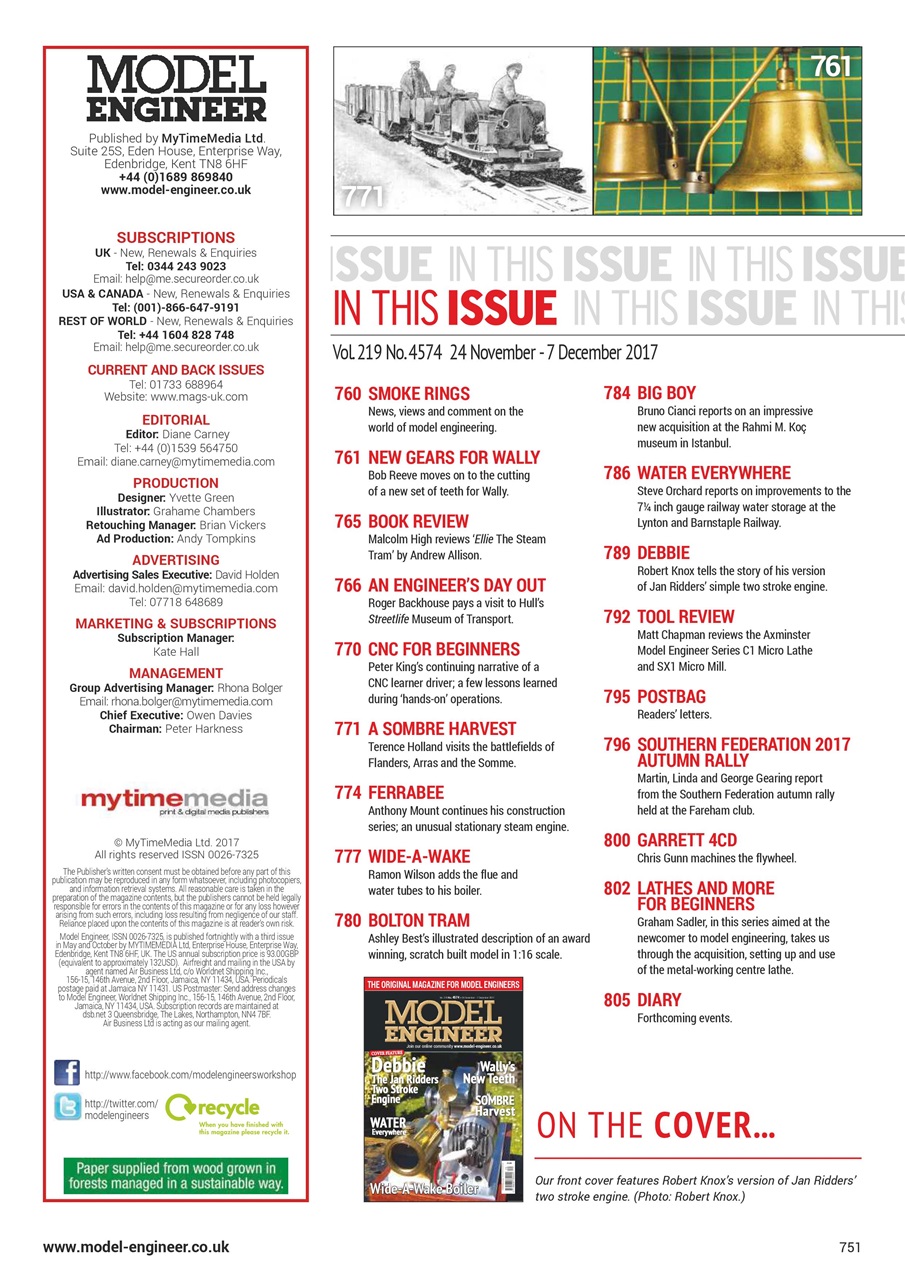 Model Engineer Preview Pages