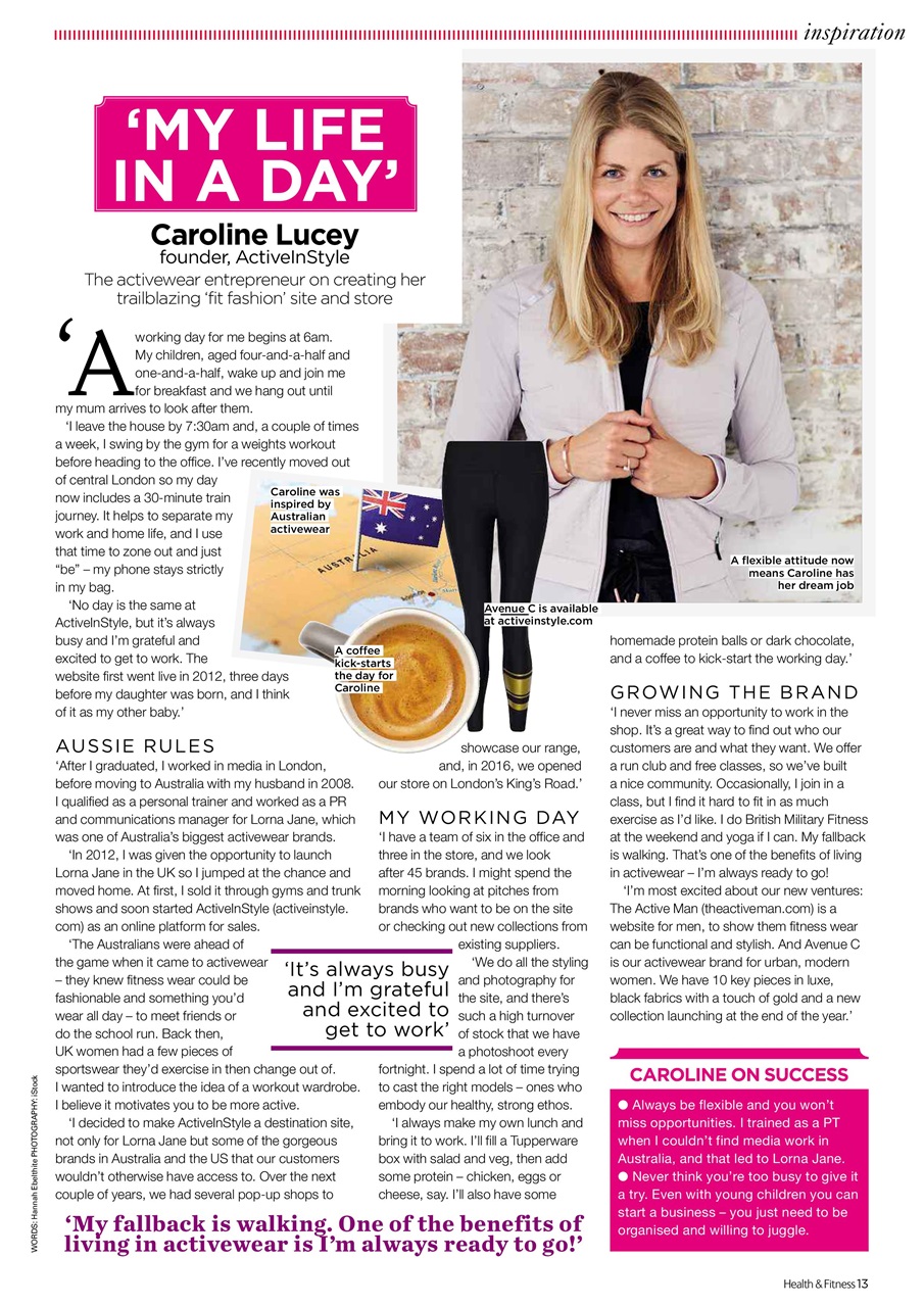 Women’s Fitness Preview Pages