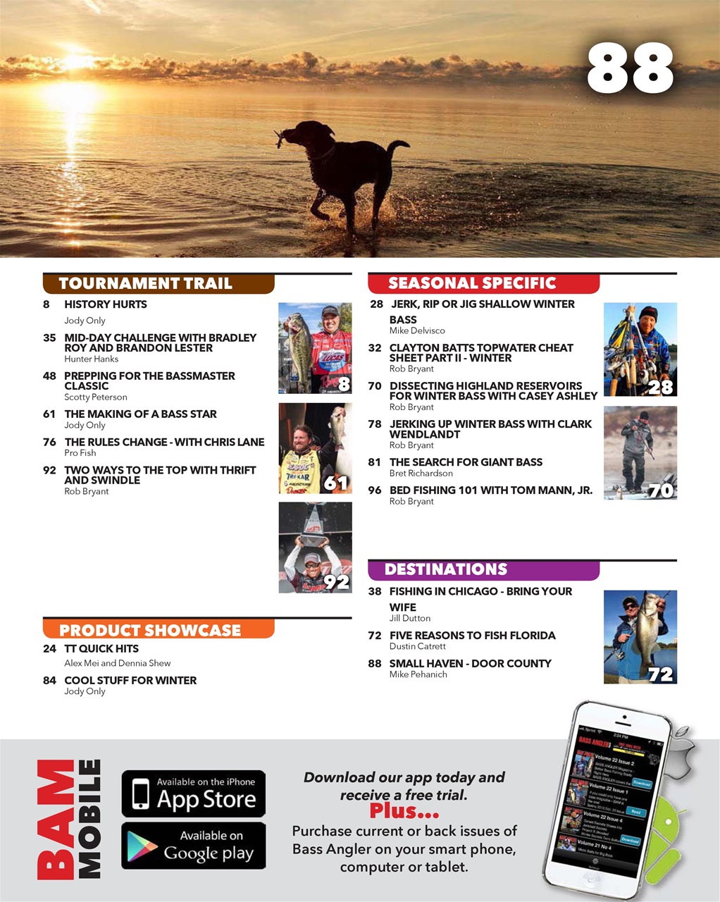 BASS ANGLER MAGAZINE Preview Pages