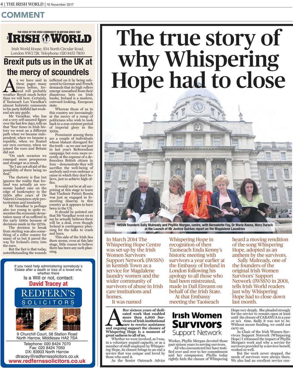 Irish World Preview Pages