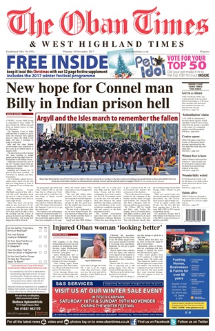 The Oban Times & Lochaber Times issue Thursday 16th November 2017