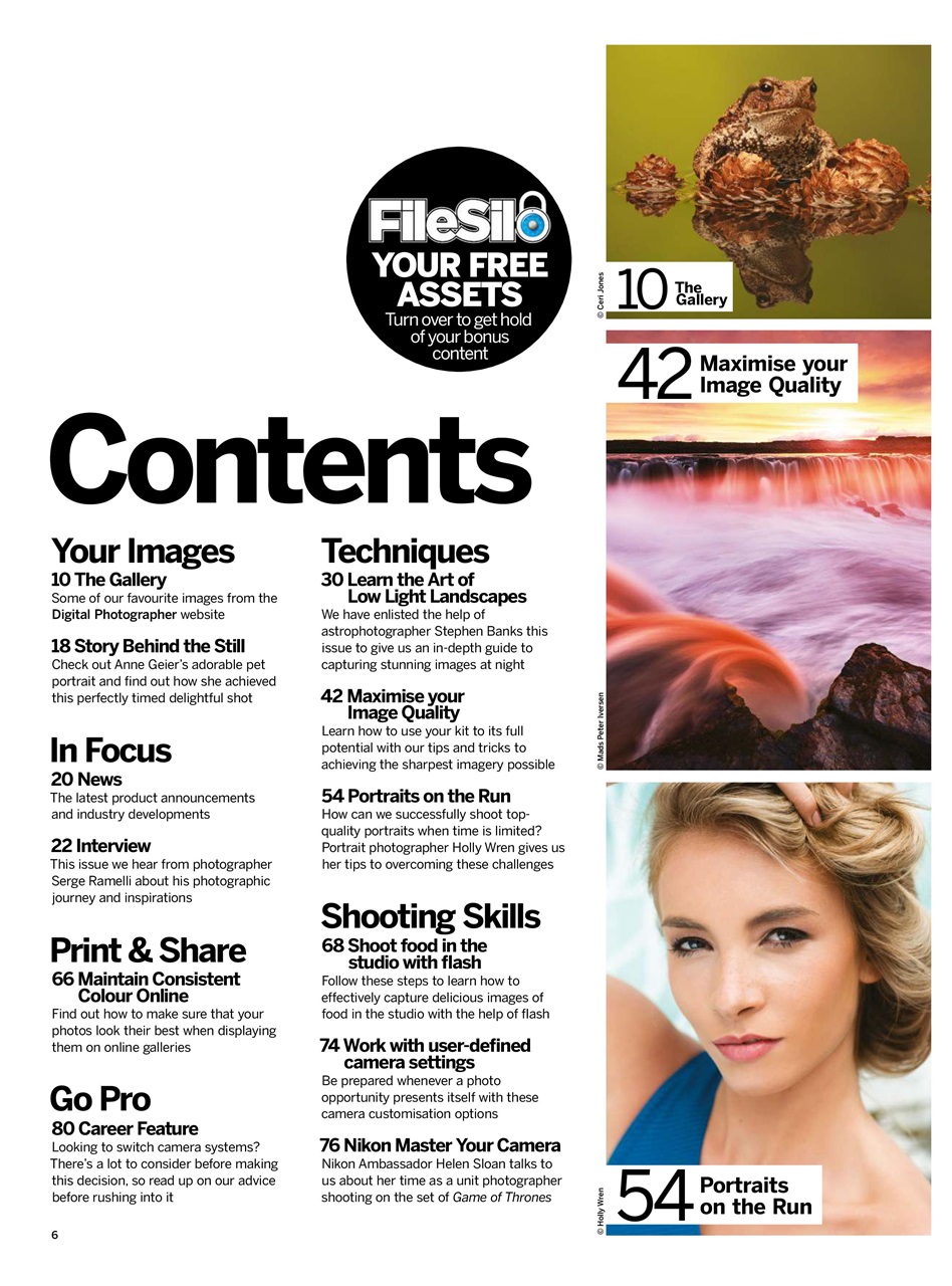 Digital Photographer Preview Pages