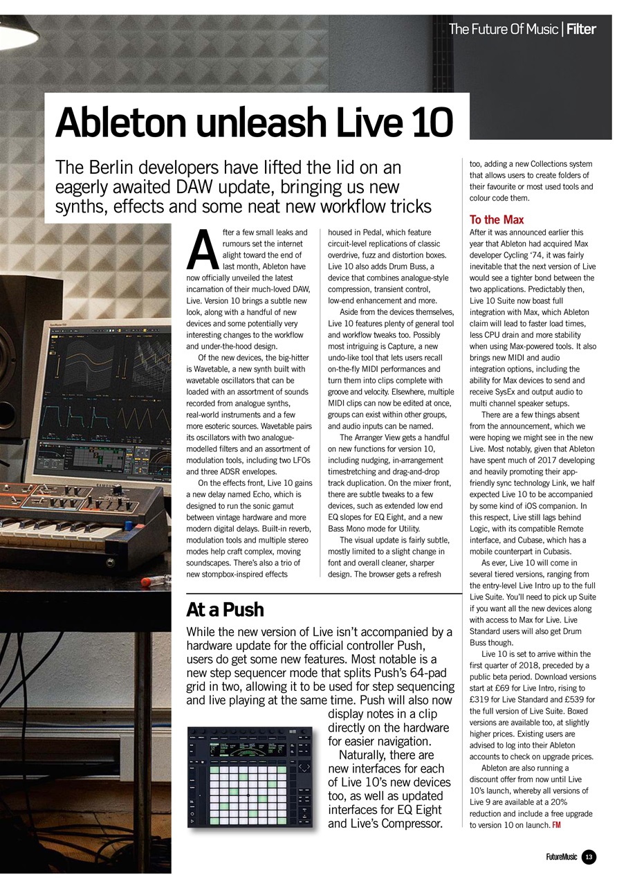 Future Music Preview Pages