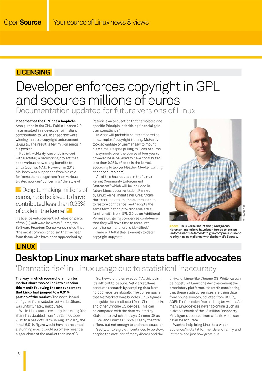 Linux User and Developer Preview Pages