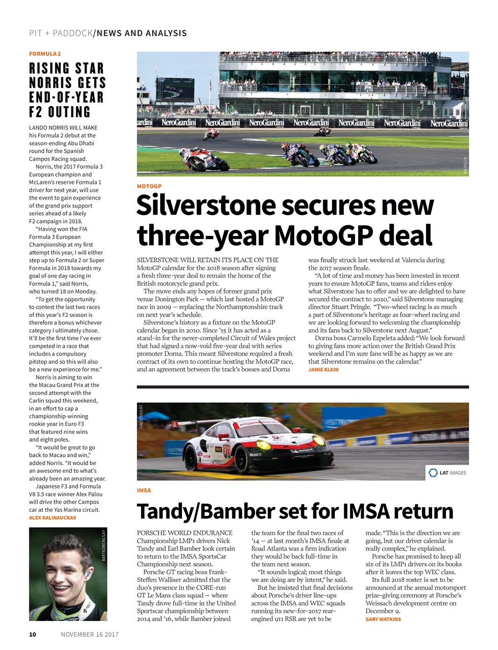 Autosport Preview Pages