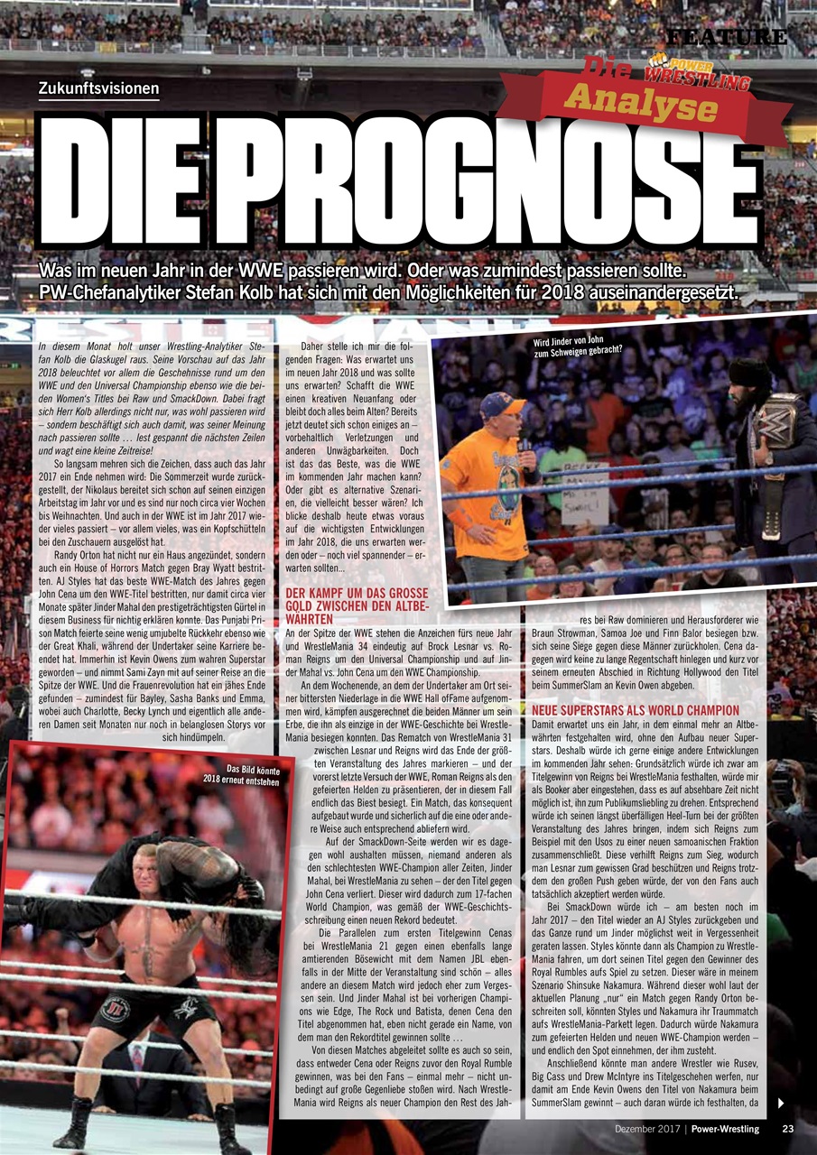 Power-Wrestling Preview Pages