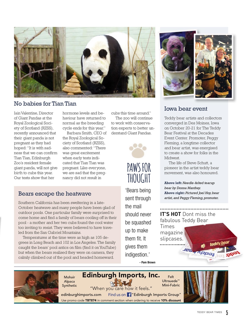 Teddy Bear Times Preview Pages