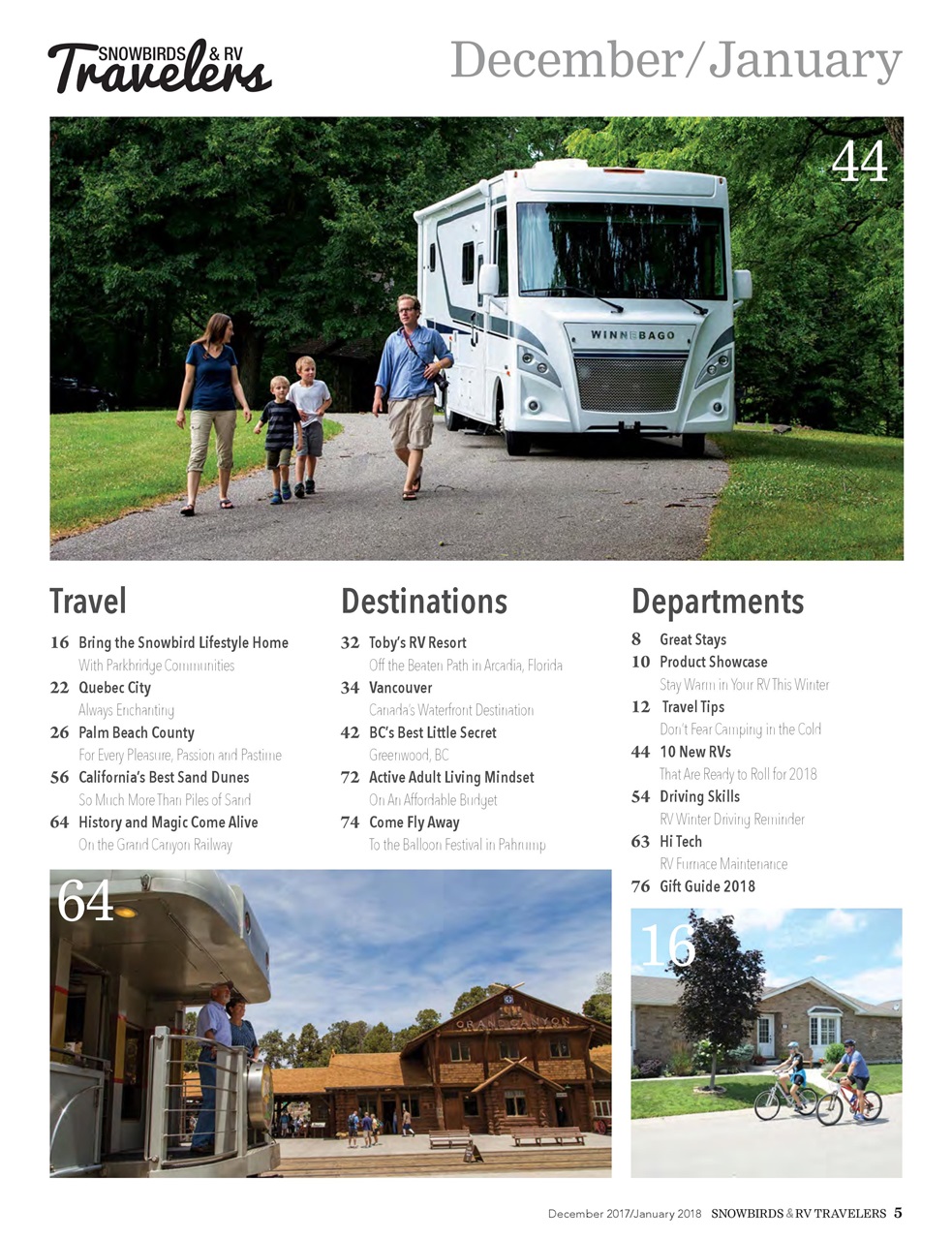 Snowbirds & RV Travelers Preview Pages