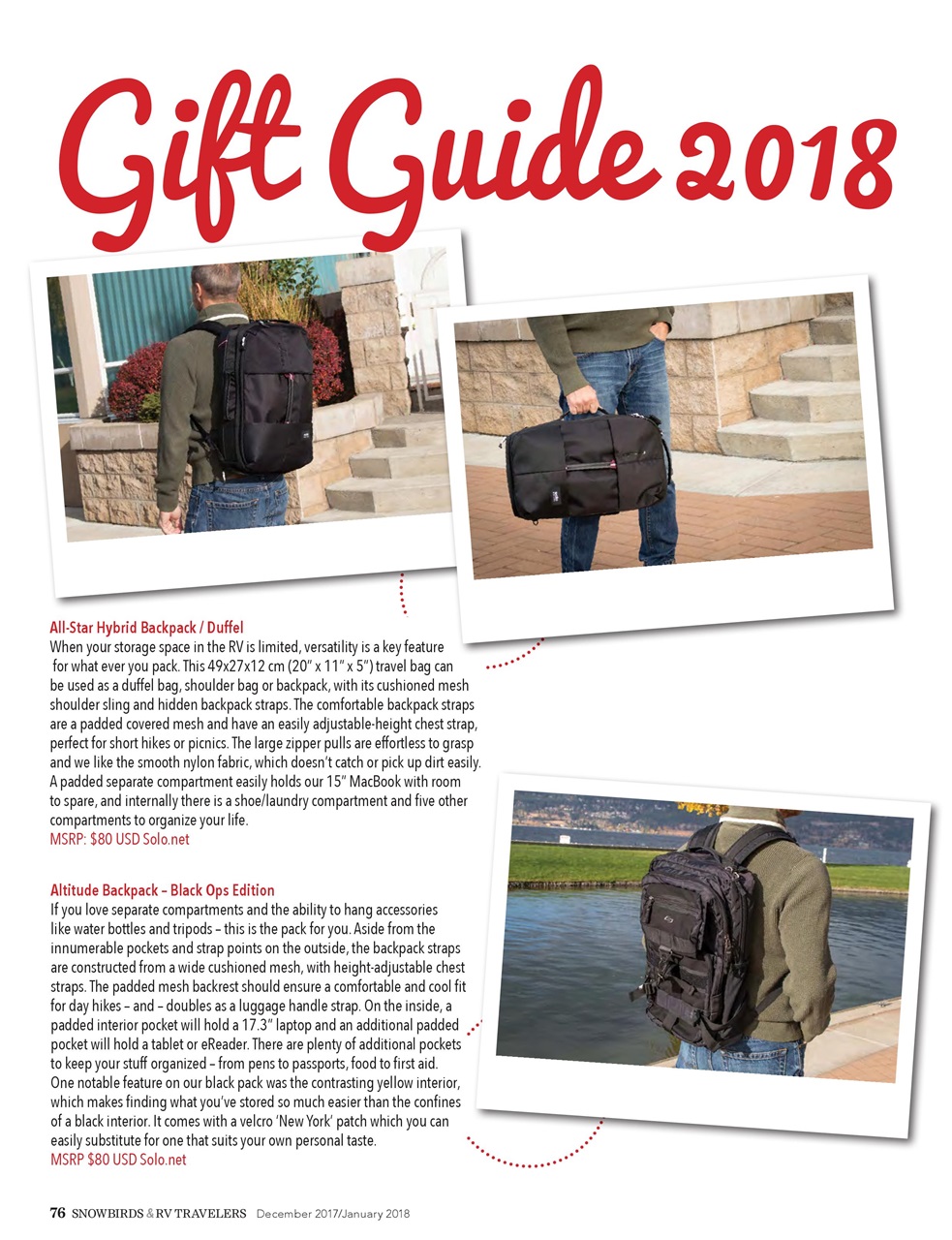 Snowbirds & RV Travelers Preview Pages