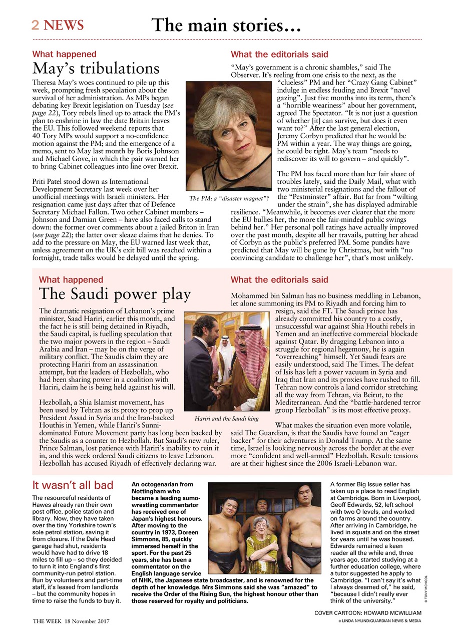 The Week Preview Pages