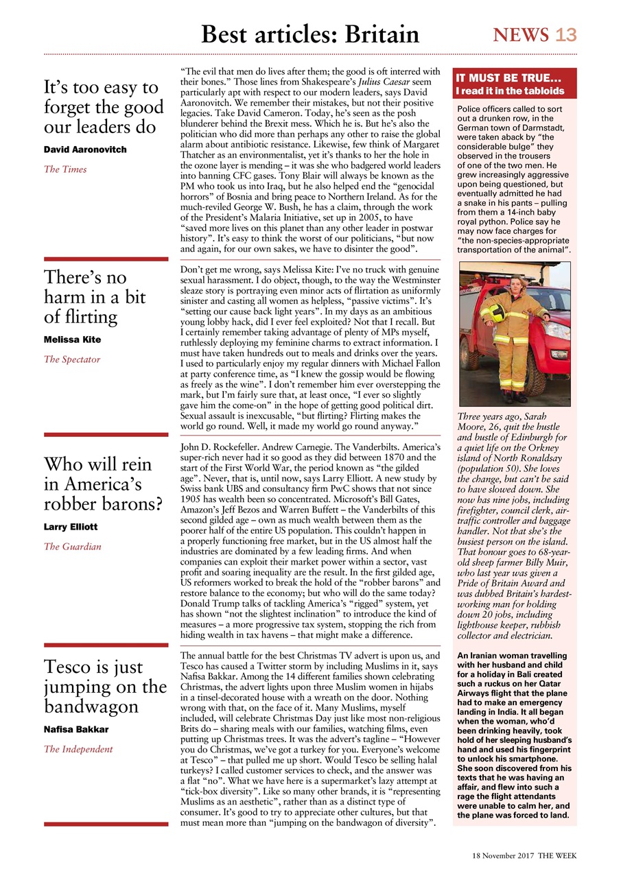 The Week Preview Pages