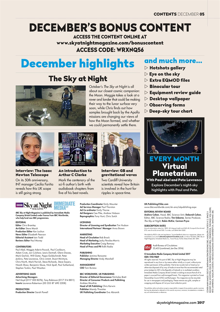 BBC Sky at Night Magazine Preview Pages