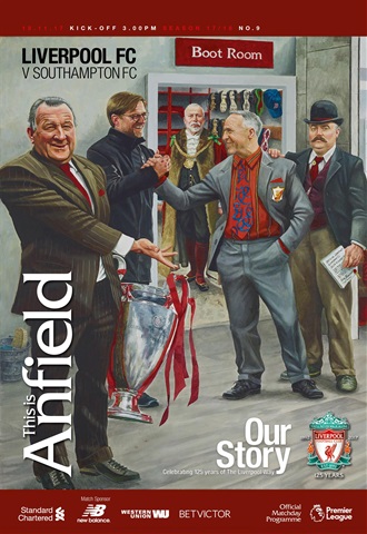 Liverpool FC Programmes issue vs Southampton 17/18