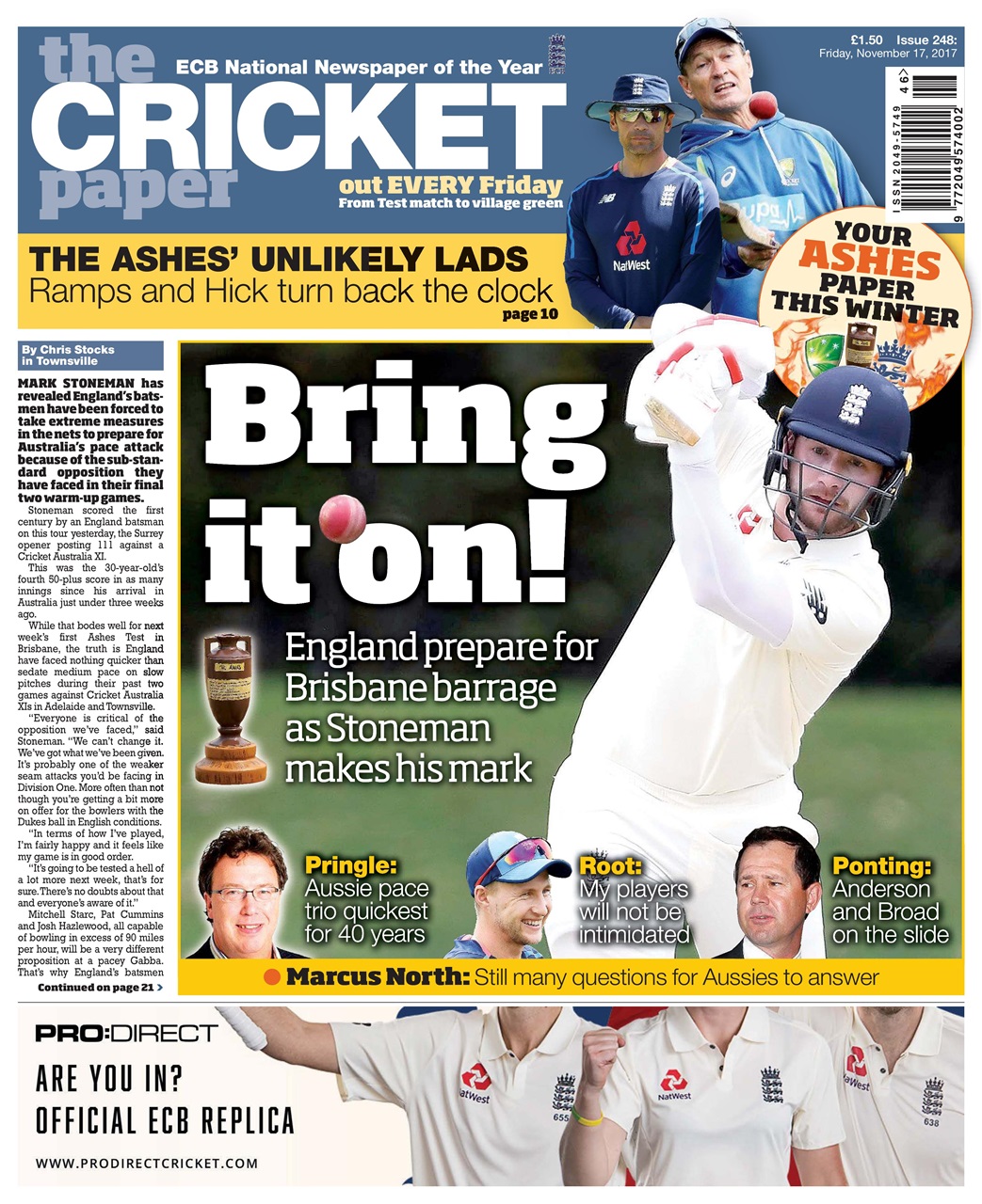 The Cricket Paper Preview Pages