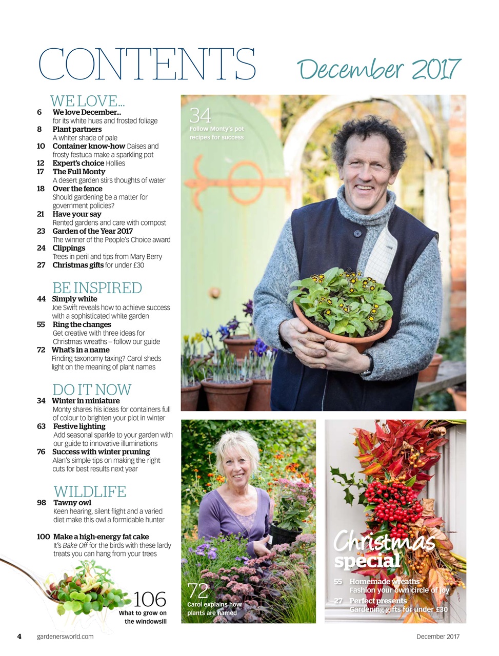 BBC Gardeners’ World Magazine Preview Pages