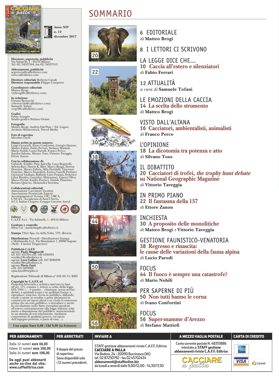 Caccia Magazine Preview Pages