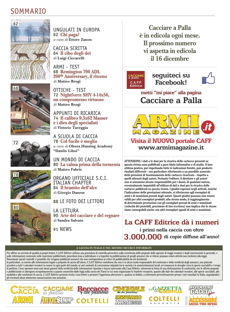 Caccia Magazine Preview Pages