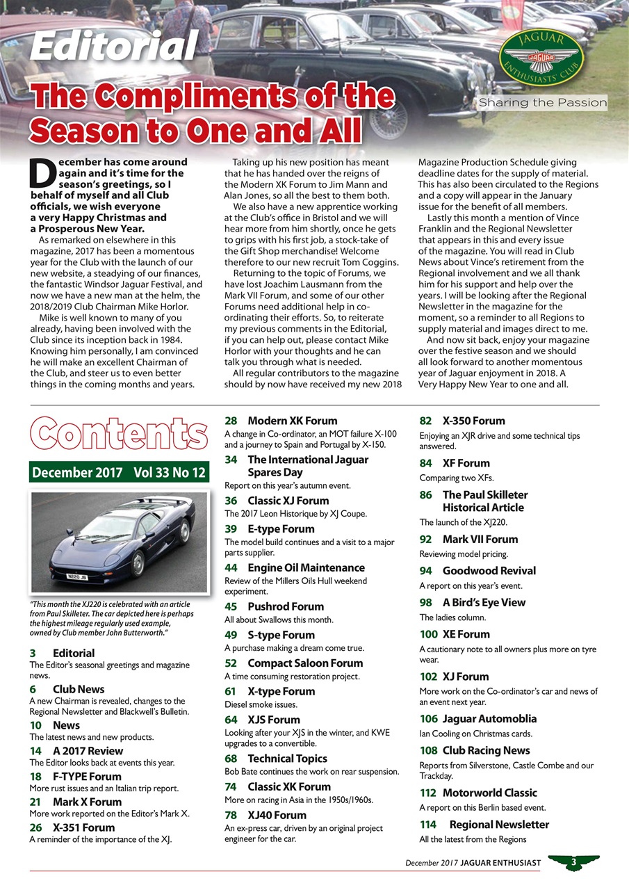 Jaguar Enthusiast Preview Pages