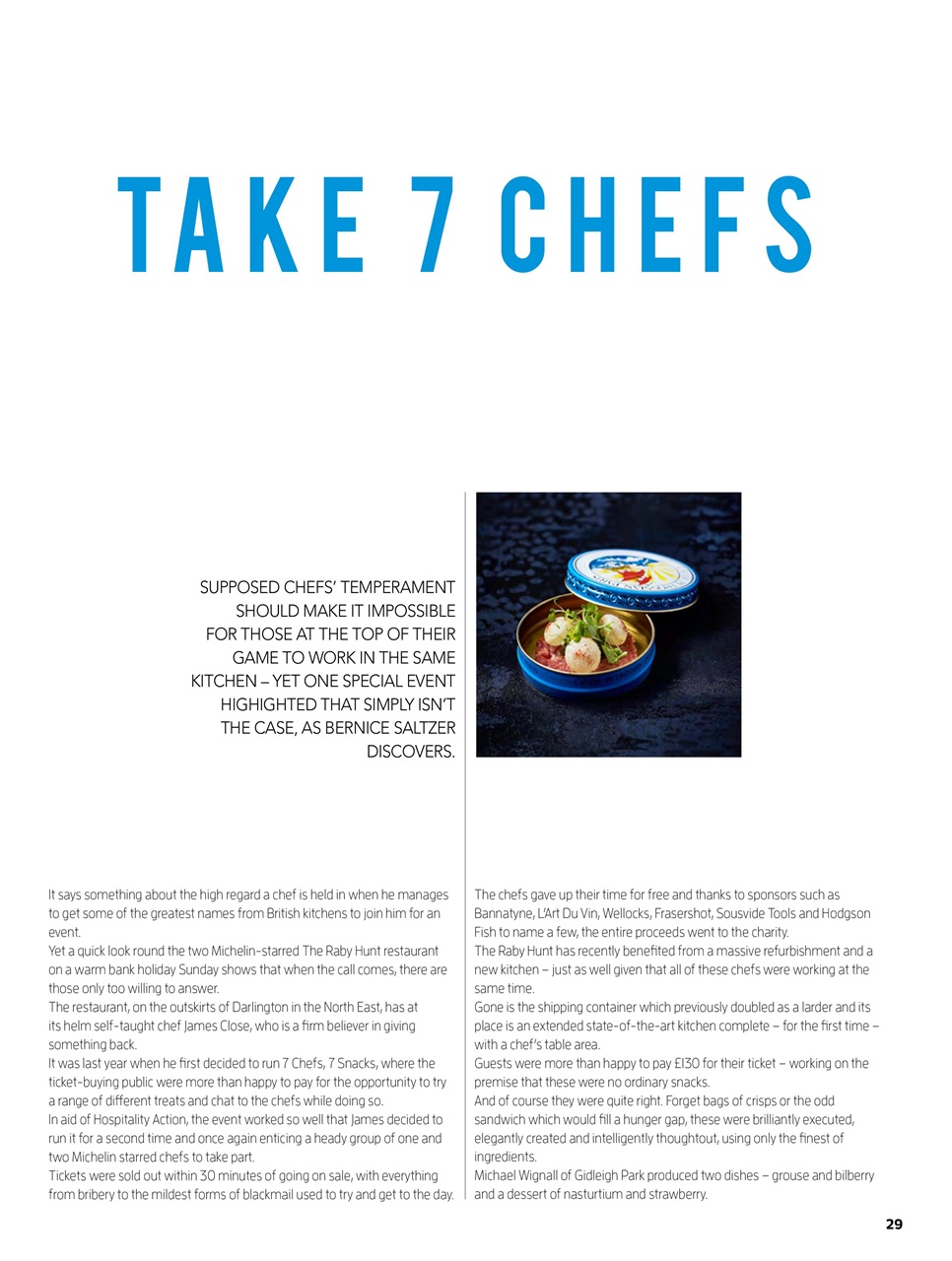 Chef & Restaurant Magazine Preview Pages