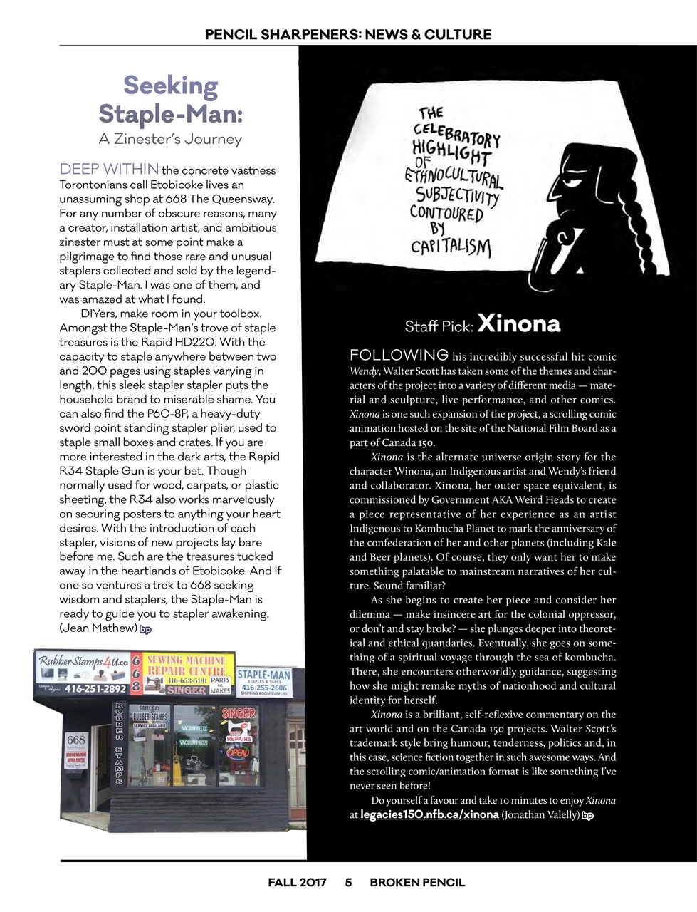 Broken Pencil Preview Pages