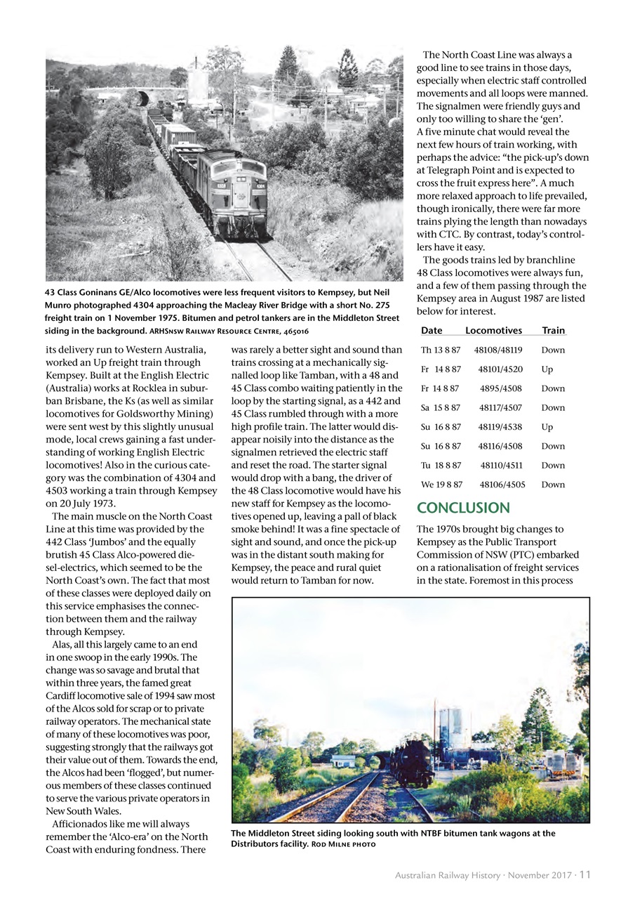 Australian Railway History Preview Pages