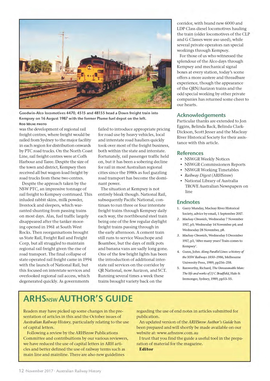 Australian Railway History Preview Pages