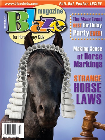 Blaze Magazine For Horse Crazy Kids issue Issue 57 Summer 2017