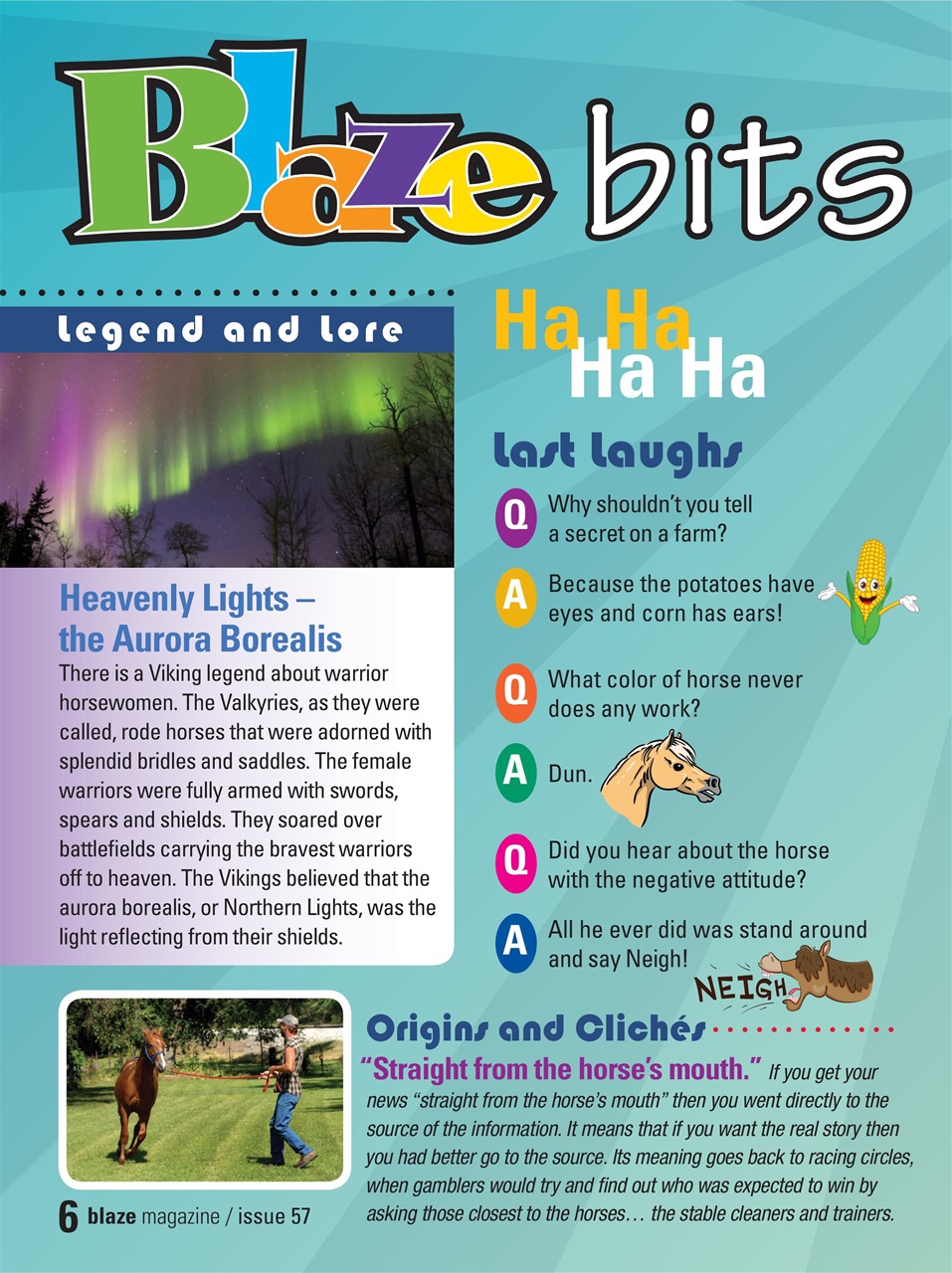 Blaze Magazine For Horse Crazy Kids Preview Pages
