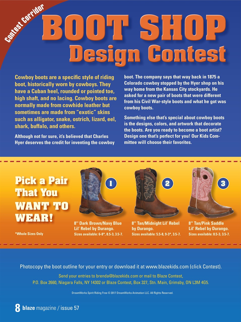 Blaze Magazine For Horse Crazy Kids Preview Pages