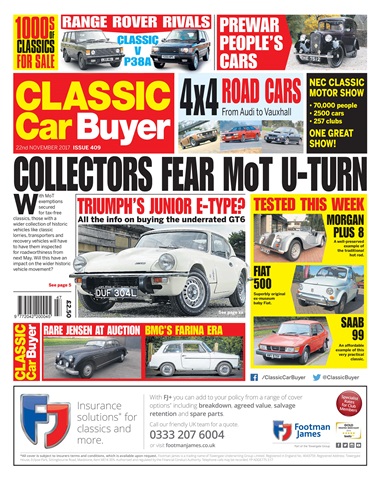 Classic Car Buyer issue 22 November 2017