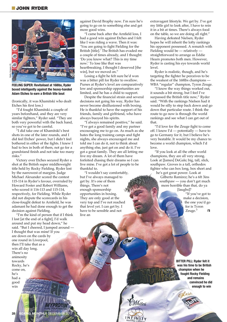 Boxing Monthly Preview Pages