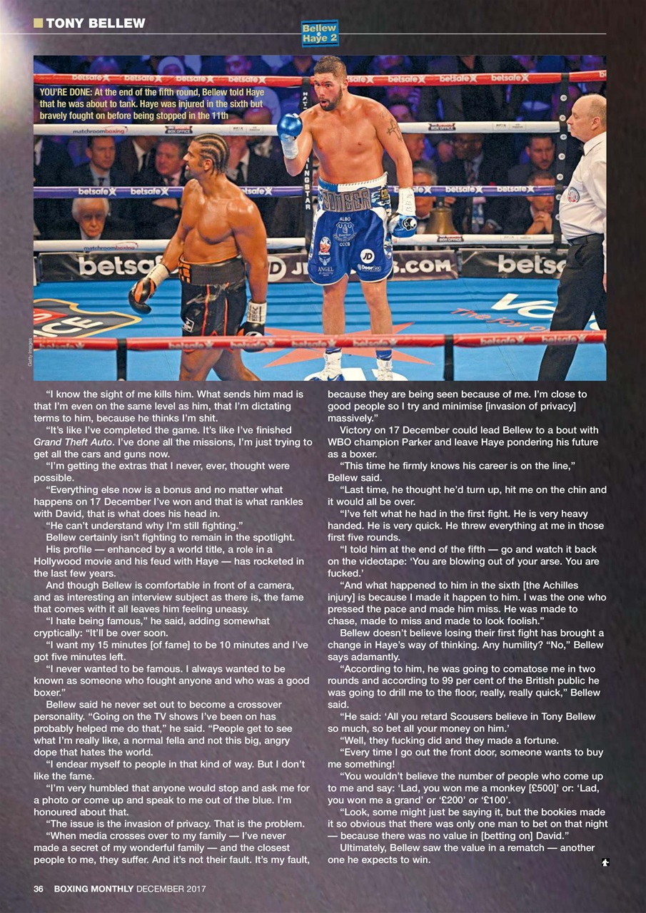 Boxing Monthly Preview Pages