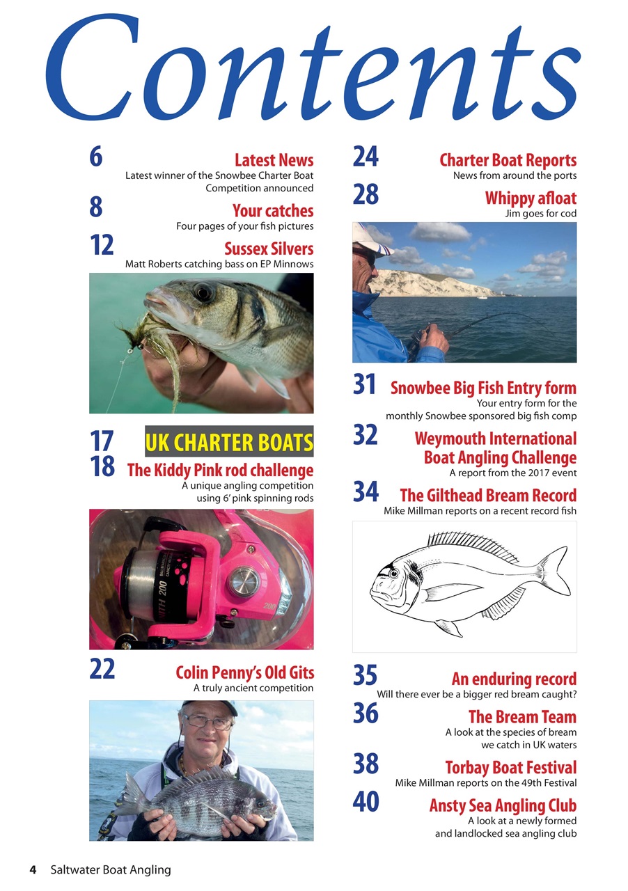 Saltwater Boat Angling Preview Pages