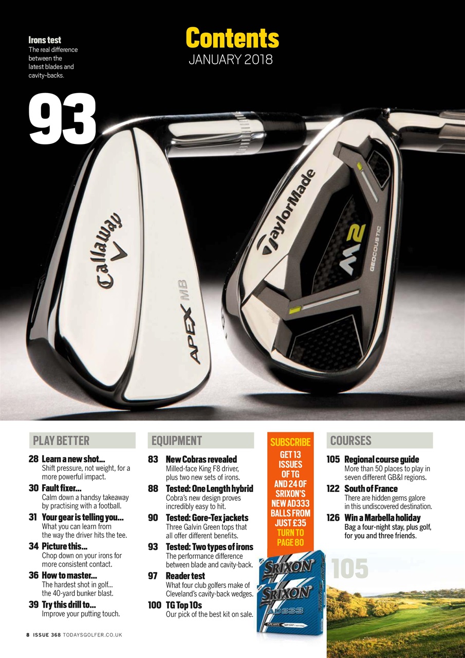 Today's Golfer Preview Pages