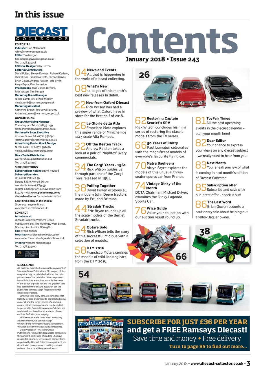 Diecast Collector Preview Pages